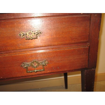 Englischer antiker Teak Schreibtisch englisch massiv 1890