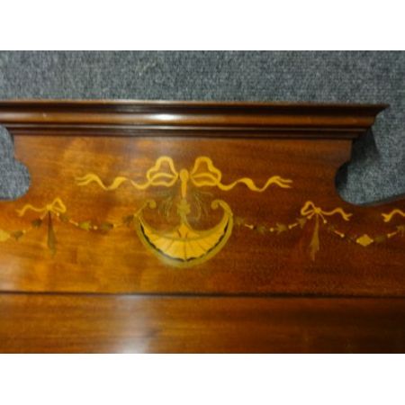 Hochwertige original antike massive Mahagoni Vitrine edwardisch 1900