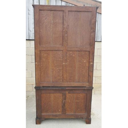 Antike massive Mahagoni Vitrine im georgischen Stil circa 1920