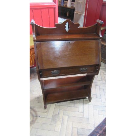 Original antiker Art Nouveau Jugendstil Sekretär Eiche massiv 1880