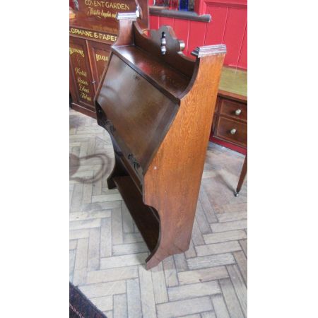 Original antiker Art Nouveau Jugendstil Sekretär Eiche massiv 1880