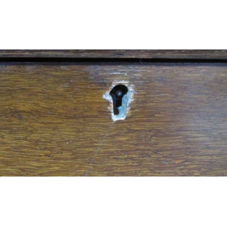 Original antiker Art Nouveau Jugendstil Sekretär Eiche massiv 1880