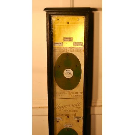 Ingersoll Wandbehang Dekoration Vitrine massiv original antik 1910