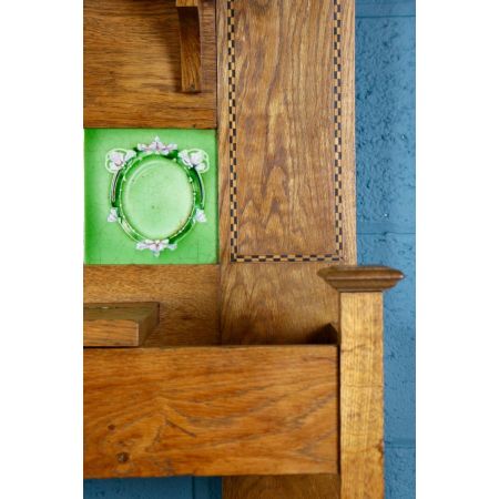 Arts and Crafts Garderobe Eiche original antik massiv 1900