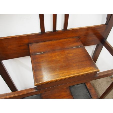 Original antike englische Art Nouveau Jugendstil Garderobe Birke massiv 1900