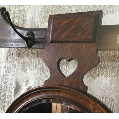 Viktorianische original Garderobe Eiche massiv englisch antik 1850