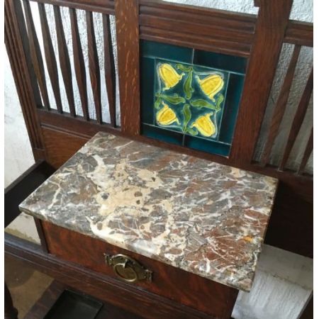 Viktorianische original Garderobe Eiche massiv englisch antik 1850