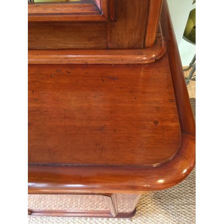 Viktorianische Mahagoni Vitrine Bücherschrank Massivholz englisch 1870