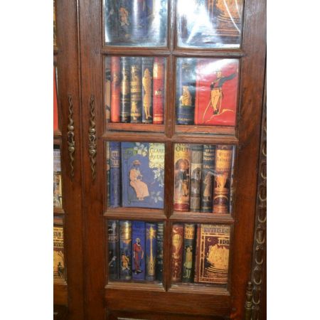 Französisches original antikes Bücherregal Bücherschrank Vitrine Eiche massiv 1780