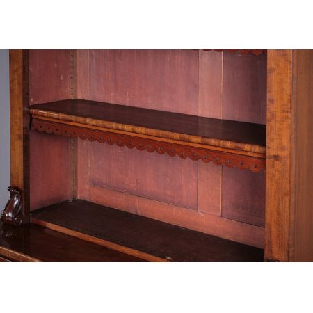 Hohes viktorianisches antikes Mahagoni Bücherregal Bücherschrank original englisch 1850