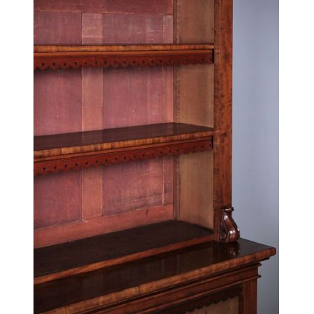 Hohes viktorianisches antikes Mahagoni Bücherregal Bücherschrank original englisch 1850