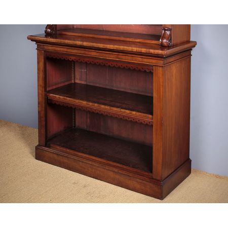Hohes viktorianisches antikes Mahagoni Bücherregal Bücherschrank original englisch 1850