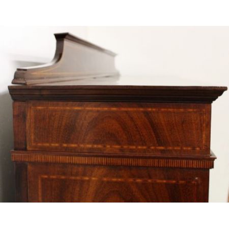 Viktorianische antike Maple and Co Mahagoni Vitrine Bücherschrank englisch 1890