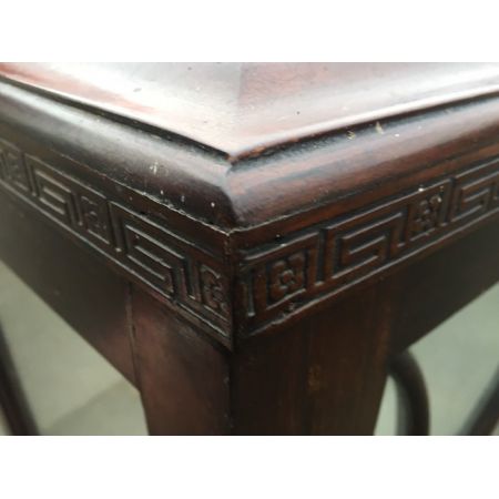 Antike Englische Originale Art Deco Vitrine Massiv Mahagoni 1930