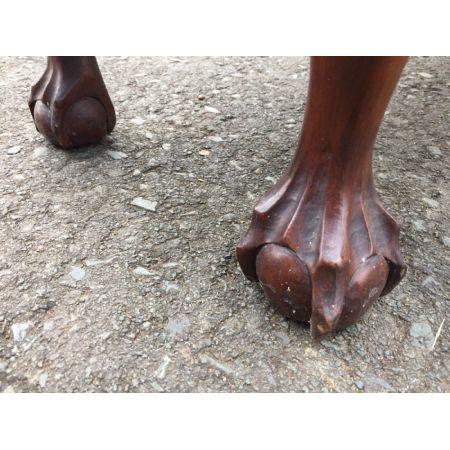 Antike Englische Originale Art Deco Vitrine Massiv Mahagoni 1930