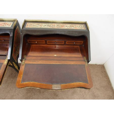 Ein Paar original französische antike Boulle Damensekretäre Ladies Desk ca 1860