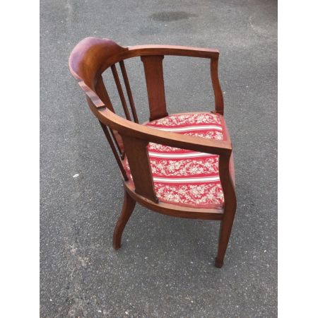 Edwardische original antike Mahagoni Massivholz Stühle Armstühle 1890