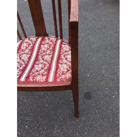 Edwardische original antike Mahagoni Massivholz Stühle Armstühle 1890