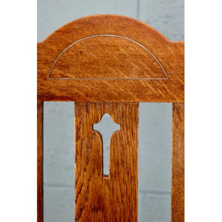 Antikes Set von 4 edwardischen massiven Esszimmerstühlen Stühle Eiche 1900