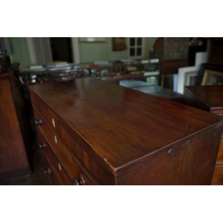 Antike Englische Viktorianische Mahagoni Massivholz Kommode 1860