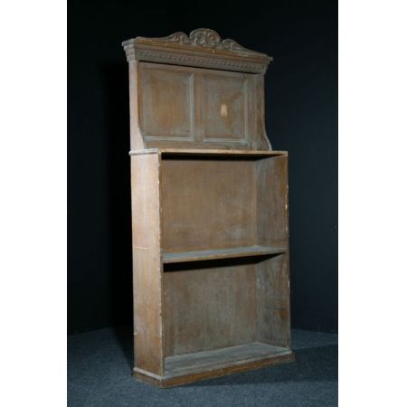 Original Englisches Antikes Viktorianisches Bücherregal aus massivem Kieferholz in Originalfarbe ca 1850