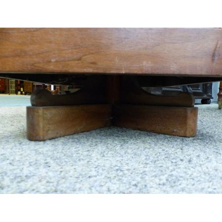 Original Englisches Antikes Edwardisches drehbares Bücherregal revolving bookcase von ca. 1900 aus massivem Mahagoni