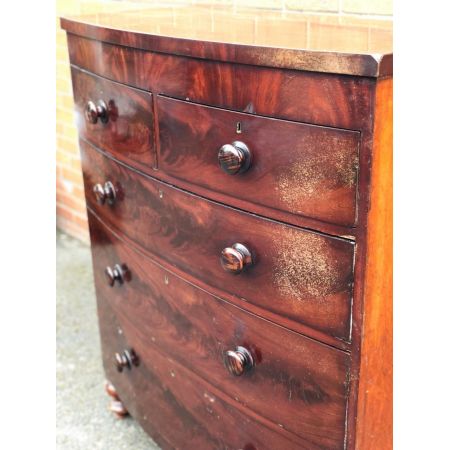 Viktorianische Mahagoni Massivholz Kommode antik aus der 1870