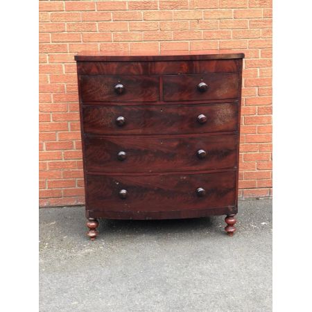 Viktorianische Mahagoni Massivholz Kommode antik aus der 1870