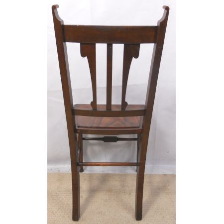 Set von fünf Antiken Englischen Jugendstil Art Nouveau Mahagoni Stühlen von ca. 1900