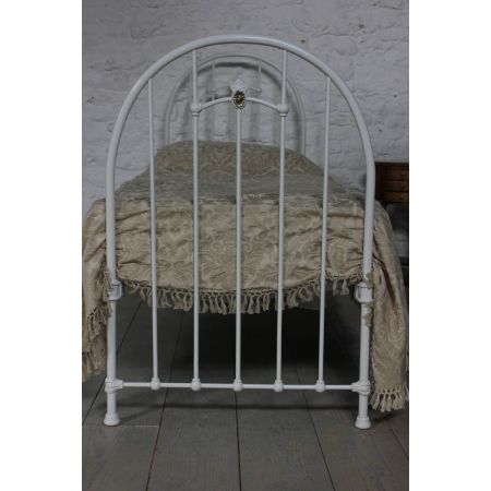 Antikes edwardisches Einzelbett Messing Bett 1890