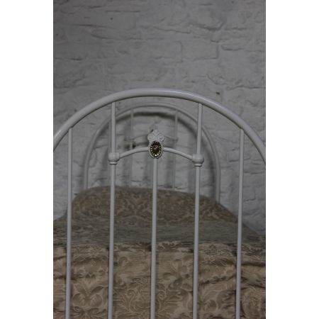 Antikes edwardisches Einzelbett Messing Bett 1890