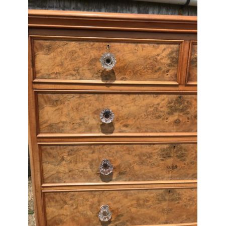 Antike original viktorianische Kommode aus Nussbaumholz 1860