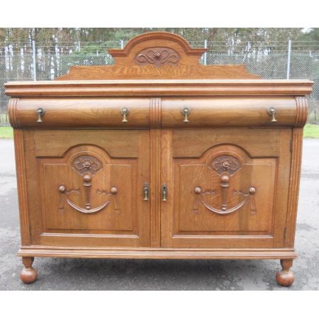 Edwardianisches Sideboard Eiche antik englisch 1890
