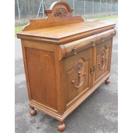 Edwardianisches Sideboard Eiche antik englisch 1890