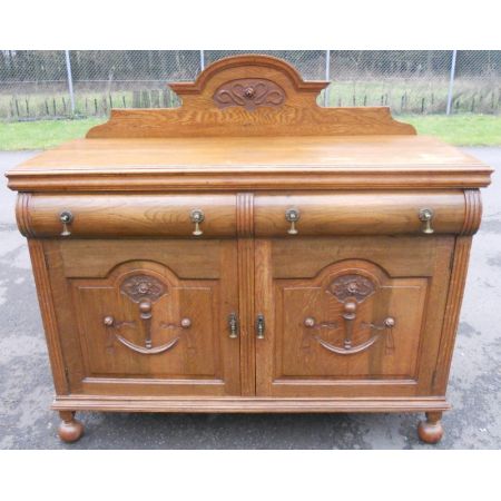 Edwardianisches Sideboard Eiche antik englisch 1890