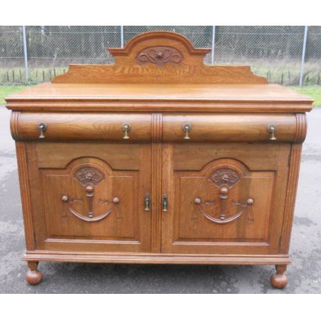Edwardianisches Sideboard Eiche antik englisch 1890