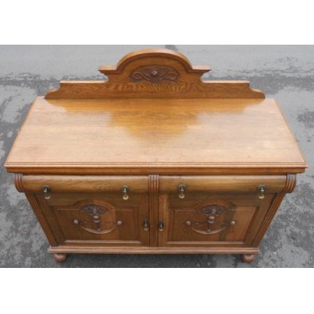 Edwardianisches Sideboard Eiche antik englisch 1890