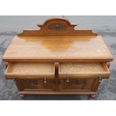 Edwardianisches Sideboard Eiche antik englisch 1890