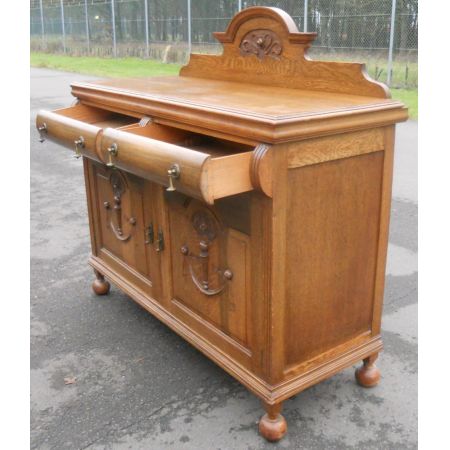 Edwardianisches Sideboard Eiche antik englisch 1890