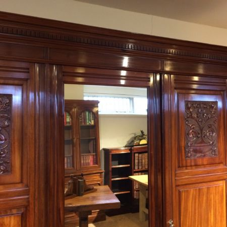 Antiker edwardiansicher Mahagoni Kleiderschrank englisch antik 1890