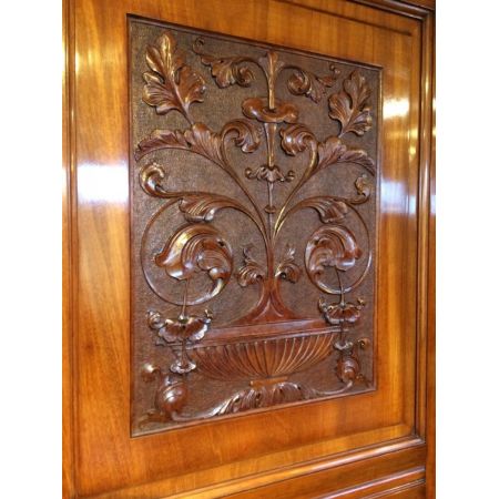 Antiker edwardiansicher Mahagoni Kleiderschrank englisch antik 1890