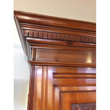 Antiker edwardiansicher Mahagoni Kleiderschrank englisch antik 1890