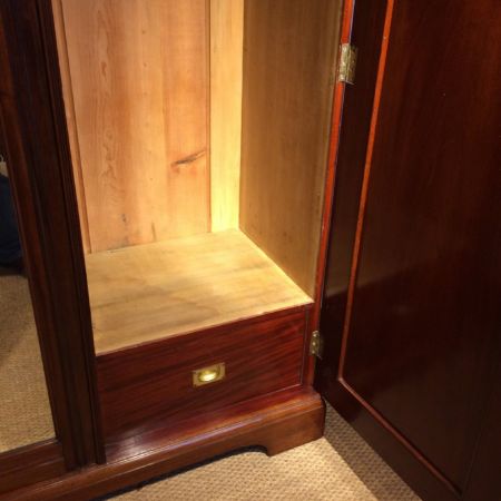 Antiker edwardiansicher Mahagoni Kleiderschrank englisch antik 1890