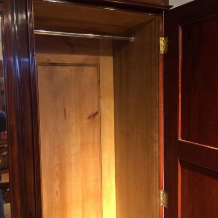 Antiker edwardiansicher Mahagoni Kleiderschrank englisch antik 1890