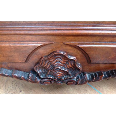 Großer original antiker Nussbaum Kleiderschrank französisch 1890