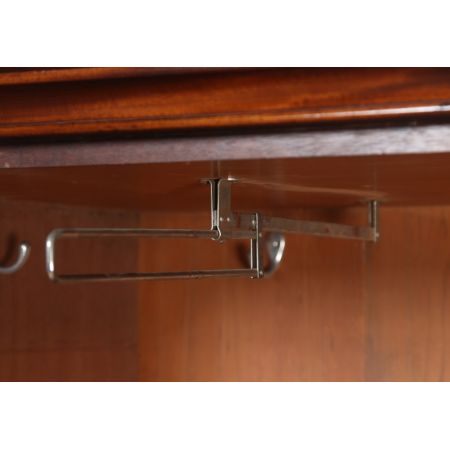 Georgianischer Linen Press Kleiderschrank Mahagoni englisch 1810