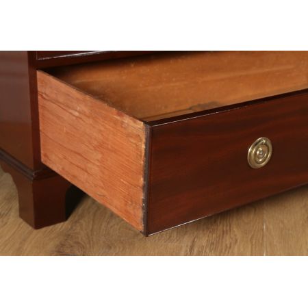 Georgianischer Linen Press Kleiderschrank Mahagoni englisch 1810