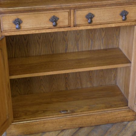 Edwardianischer antiker Bücherschrank Eiche englischer Buffetschrank 1890