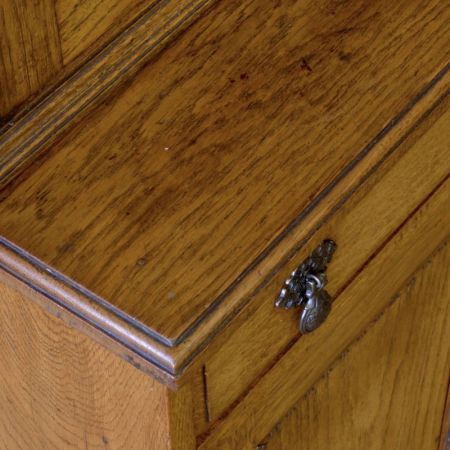 Edwardianischer antiker Bücherschrank Eiche englischer Buffetschrank 1890