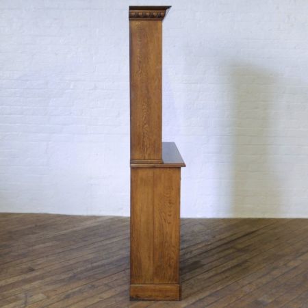 Edwardianischer antiker Bücherschrank Eiche englischer Buffetschrank 1890